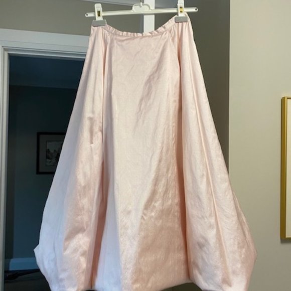 Raw Silk Skirt, Tank and Jacket Set, Baby Pink, Size 4 - Picture 7 of 12